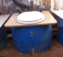Composting toliet at Watershed Management Group. Photo copyright Permasystems 2017