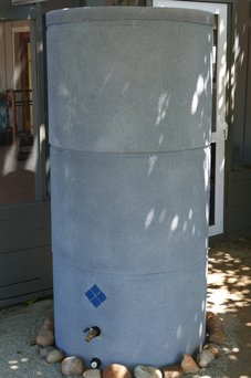Custom rainwater storage tank built by Permasystems.