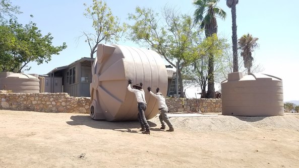Permasystems installing multiple tanks for rainwater harvesting